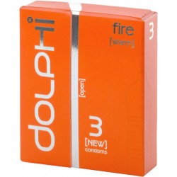 Презервативи Dolphi LUX Fire анатомічні з точками і ребрами 3шт