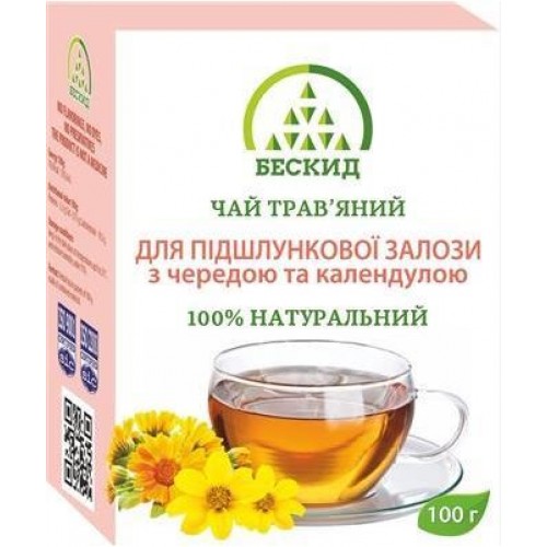 Чай травяний "Для підшлункової залози" з чередою та календулою 100г