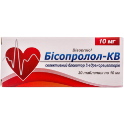 Бісопролол-КВ таблетки 10мг № 30 *